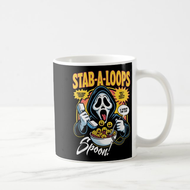 Mug Boîte de céréales horrifiques Stab-a-loops Hallowe (Droite)