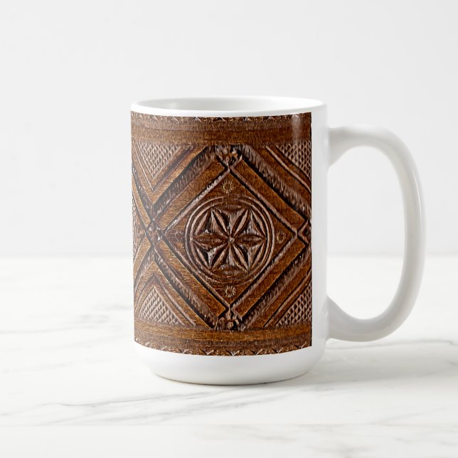 Mug Boîte en bois sculpté russe (Droite)