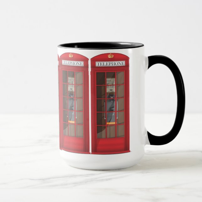 Mug Boîte téléphonique rouge (Droite)