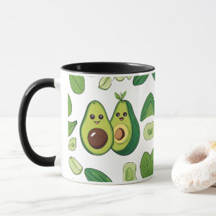 Mug Boîtier téléphonique couple Avocado Funny Kawaii