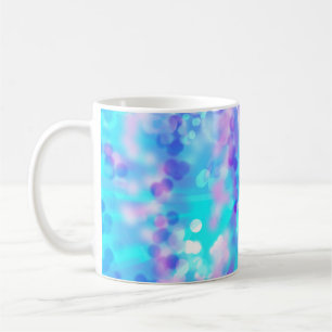 Mug Bokeh Violet Et Bleu 7518