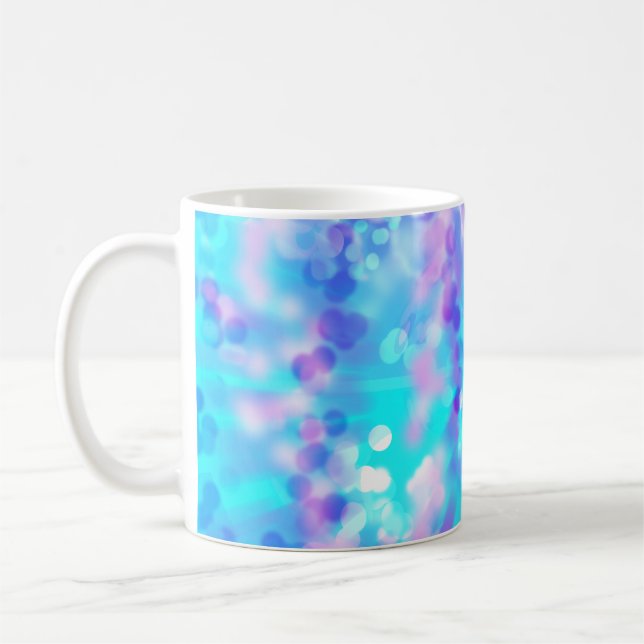 Mug Bokeh Violet Et Bleu 7518 (Gauche)