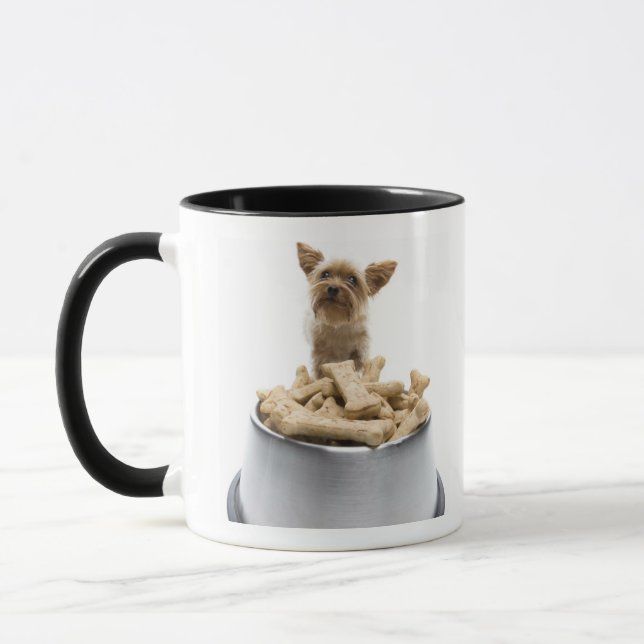 Mug Bol de festins de chien par Yorkshire Terrier (Gauche)