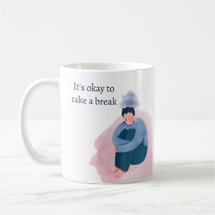 Mug Bold Santé Mentale progrès et non perfection