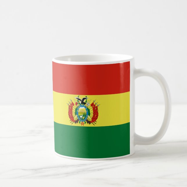 Mug Bolivie Drapeau en céramique Musique (Droite)