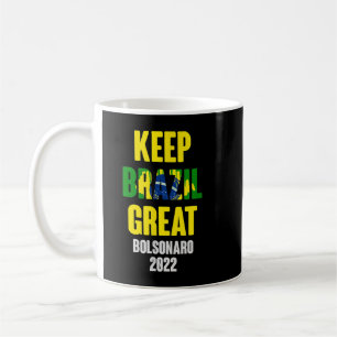 Mug Bolsonaro Presidente 2022 Brasil - Keep Brazil Gre
