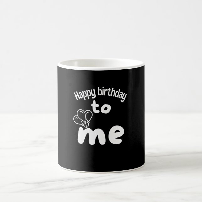 Mug Bon anniversaire pour moi avec des ballons (Centre)