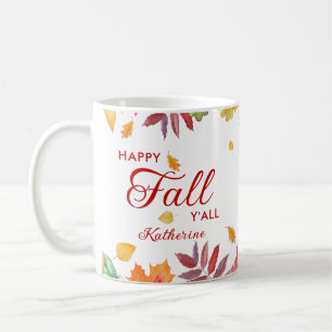 Mug Bon automne Y'all Feuilles d'automne