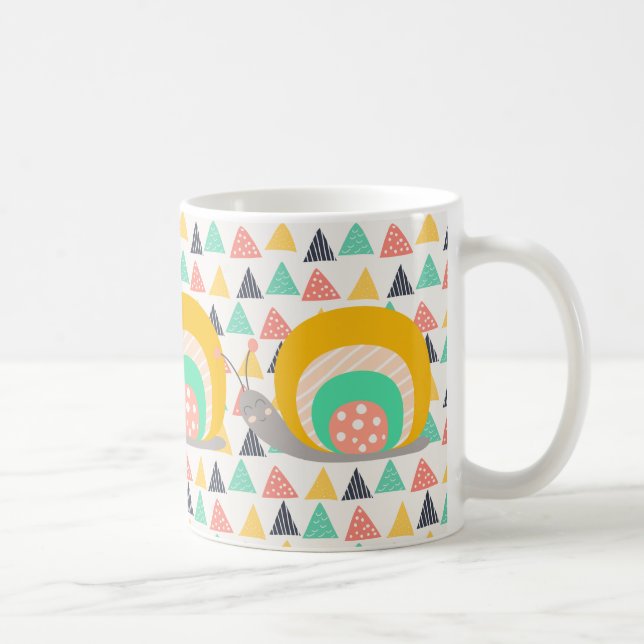 Mug Bon escargot sur les triangles (Droite)