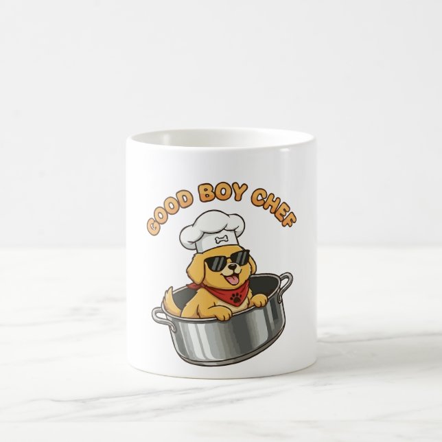 Mug Bon garçon chef cuisine chien (Centre)