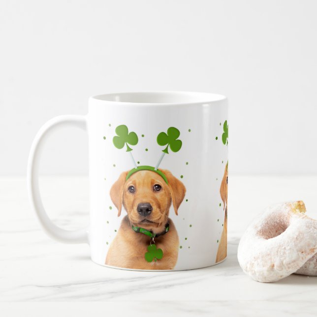 Mug Bon Jour de la Saint Patrick pour tous les chiens  (Avec donut)