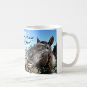 Mug Bon matin Sunshine Funny Face cheval brun