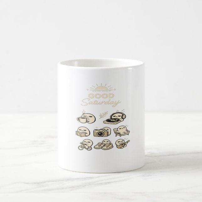 Mug BON SAMEDI | Ambiance Cozy de Week-end | LUNIO™ Mi (Centre)