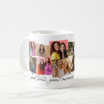 Mug Bon temps grands souvenirs fun 12 photo collage<br><div class="desc">Un collage amusant de 12 photos est une excellente façon de se souvenir des moments spéciaux. Avec un "bon temps, de grands souvenirs" écrit à la main, cette tasse de collage photo comprend également de la place pour le texte personnalisé. Célébrez la haute année, des vacances, une saison sportive ou...</div>