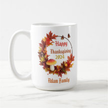 Bon thanksgiving de congé d'automne personnalisé