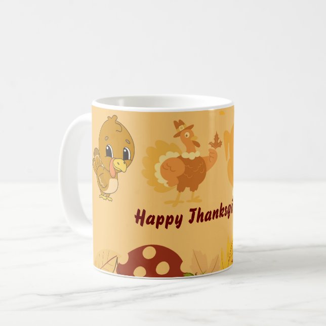 Mug Bon thanksgiving Dernière conception 2024 (Devant gauche)