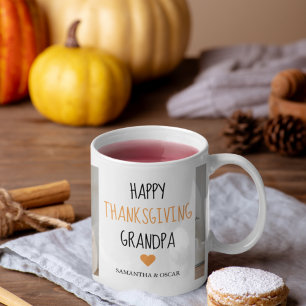 Mug Bon thanksgiving photo Collage moderne grand-père
