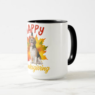 Mug Bon thanksgiving Turquie Beagle Amoureux des chien