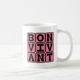 Mug Bon Vivant, Foie de la Bonne Vie Phrase Latine