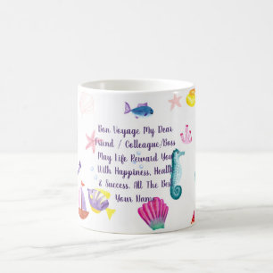 Mug Bon Voyage Cadeau Personnalisé Mer Créature Thème