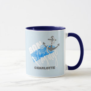 Mug Bon Voyage Nautique Personnalisé