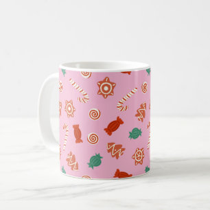 Mug Bonbons de Noël - rose