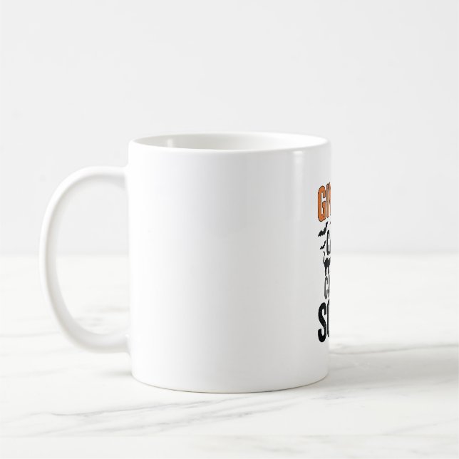 Mug Bonbons d'Halloween ou Appelez-moi Épouvantable Gr (Gauche)