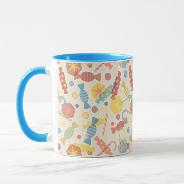 Mug Bonbons et motif de sucrerie (Gauche)