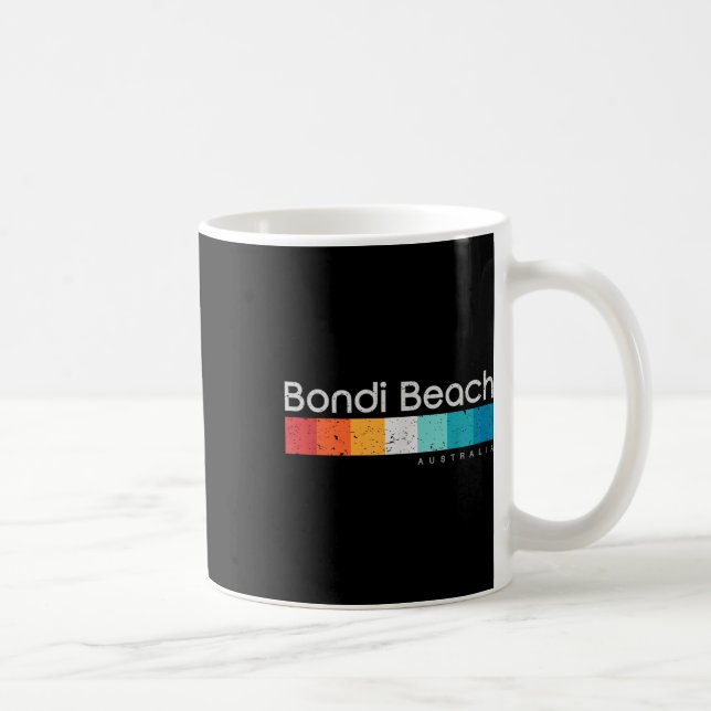 Mug Bondi Beach Australie Design rétro (Droite)