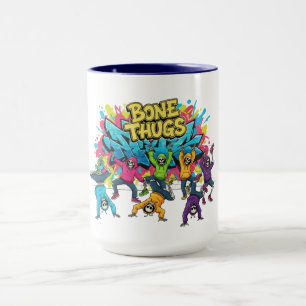 Mug Bone Thugs Skeleton Dancers Halloween