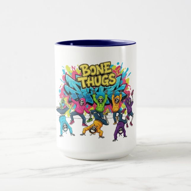 Mug Bone Thugs Skeleton Dancers Halloween (Centre)