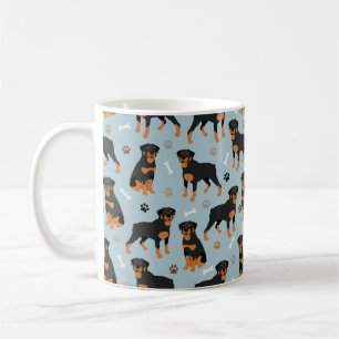Mug Bones et pattes de chien Rottweiler