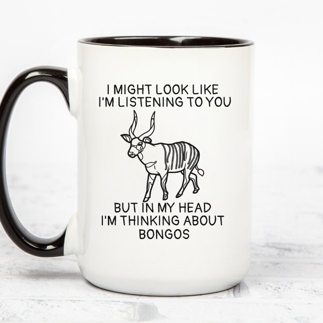 Mug Bongo Antelope Mug, Bongo Lover Gifts (Créateur téléchargé)