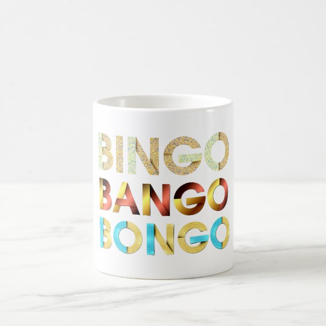 Mug Bongo de Bango de bingo-test de PIÈCE EN T (Centre)
