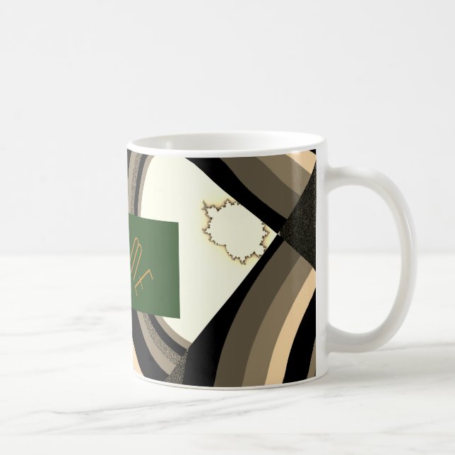 Mug Bonheur avec votre aimé, Beau noir, brun, (Droite)