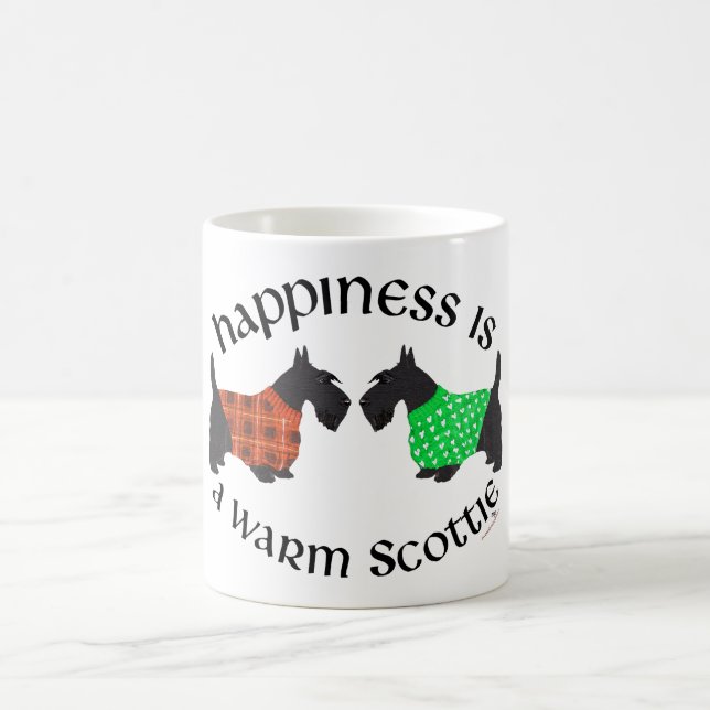 Mug Bonheur des Teckels Écossais Noirs (Centre)