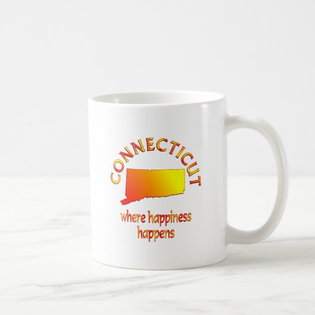 Mug Bonheur du CONNECTICUT (Droite)