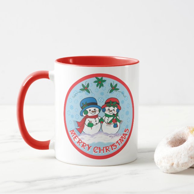 Mug Bonhomme de neige (Avec donut)