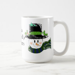 Mug Bonhomme de neige avec un grand chapeau noir