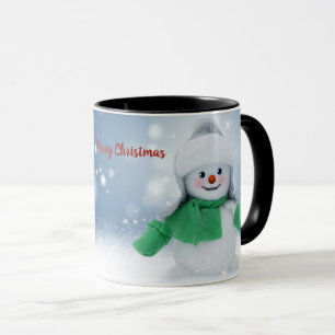 Mug Bonhomme de neige avec une écharpe
