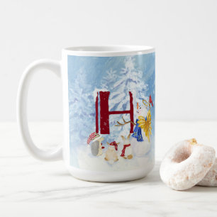 Mug Bonhomme de neige de Noël d'arbres d'hiver de la