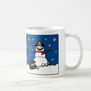 Mug Bonhomme de neige de pirate d'hiver de Noël