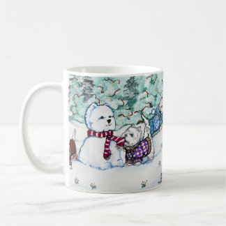 Mug Bonhomme de neige de Terrier blanc de montagne