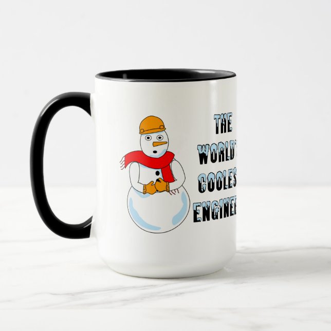 Mug Bonhomme de neige d'ingénieur le plus cool (Gauche)