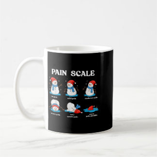 Mug Bonhomme de neige échelle de douleur infirmière dr