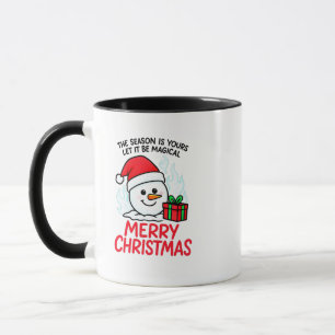 Mug Bonhomme de neige enflammé Joyeux Noël Cadeau drôl
