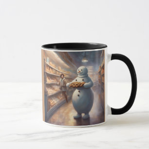 Mug Bonhomme de neige fantaisiste distribue des échant
