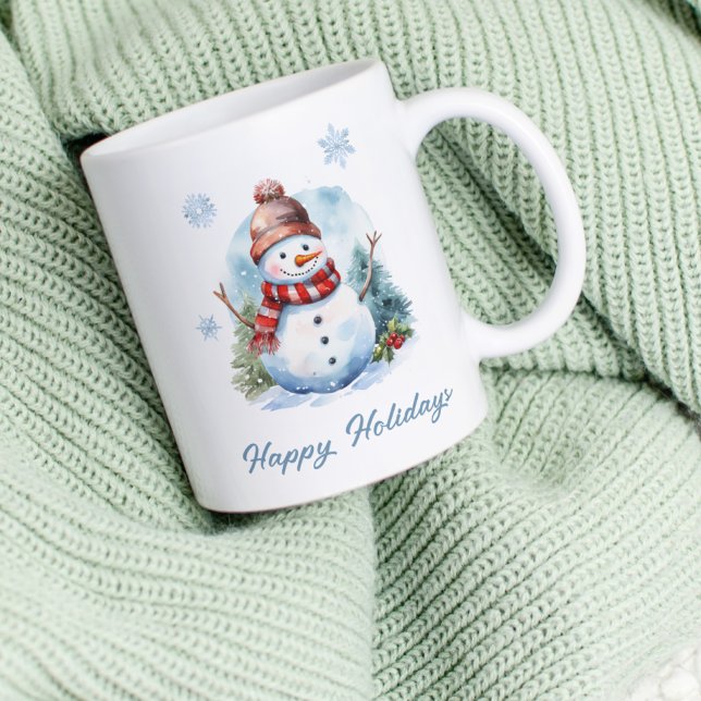 Mug Bonhomme de Neige Flocon – Cadeau d'Hiver Pers (Créateur téléchargé)