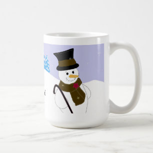 Mug Bonhomme de neige joyeux avec citation
