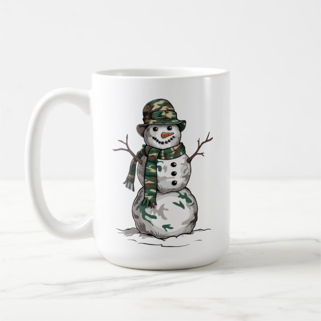 Mug Bonhomme de neige militaire  (Gauche)